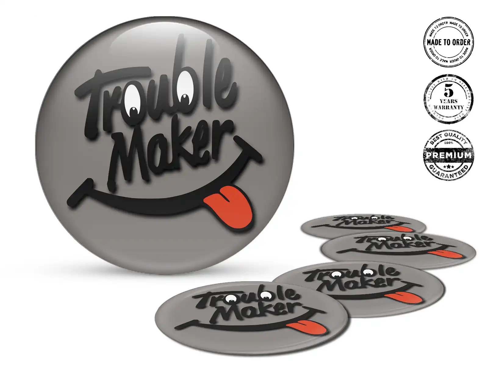 Domed badges Custom Look Superior Labels for Cars